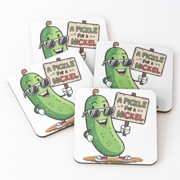 Item preview, Happy Pickle, a Pickle for a Nickel, Funny Pickle. designed and sold by KreativKulture.