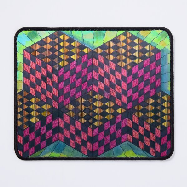 Item preview, 866 - OP ART CUBES - DAVE EDWARDS - MIXED MEDIA - 2024 designed and sold by BLYTHART.