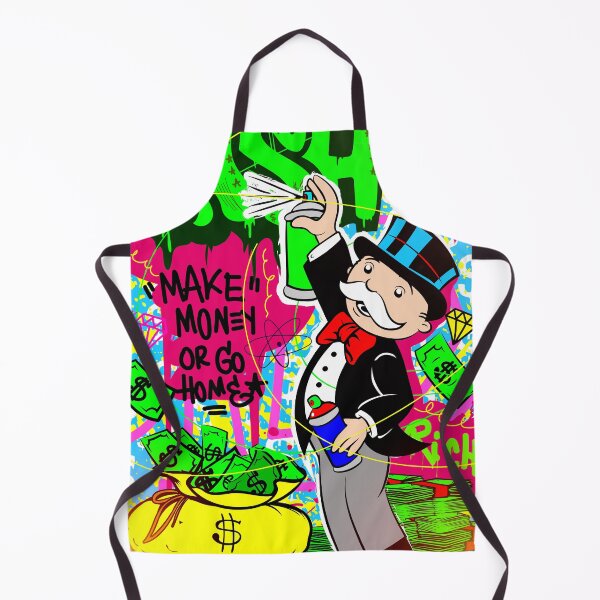 Item preview, Monopoly Man Spray Painting the Word 'CASH' designed and sold by DonVivaldo.