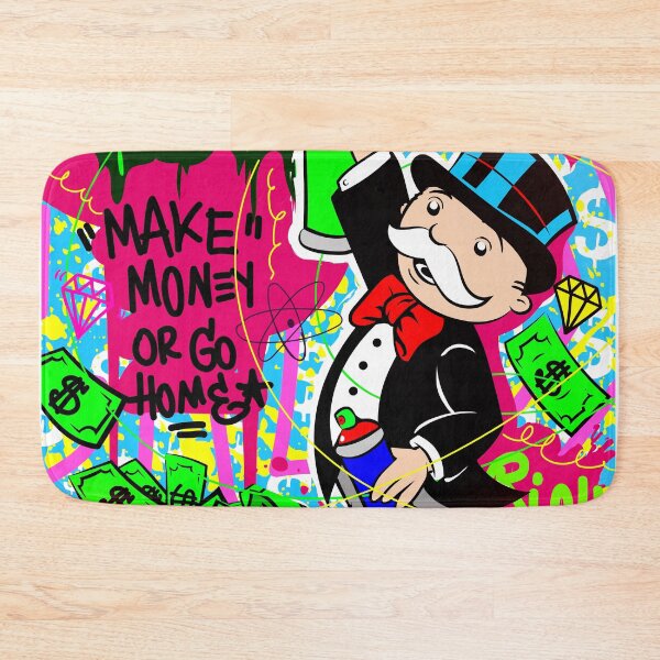 Item preview, Monopoly Man Spray Painting the Word 'CASH' designed and sold by DonVivaldo.