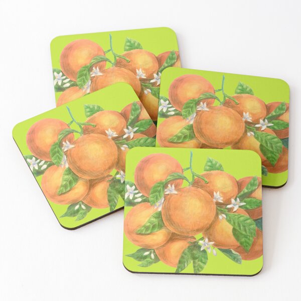 Item preview, Bushel of Oranges (Chartreuse) designed and sold by ci3na.