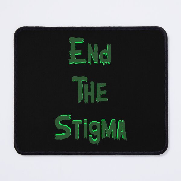 Item preview, Adult mental health end the stigma edgy paint style art design designed and sold by Happy Heart.