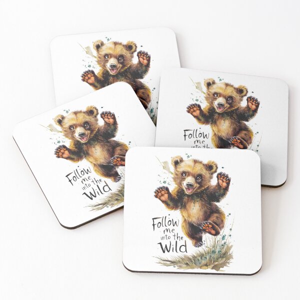 Item preview, Follow Me Into the Wild - Cute Bear Illustration designed and sold by Snifferius.