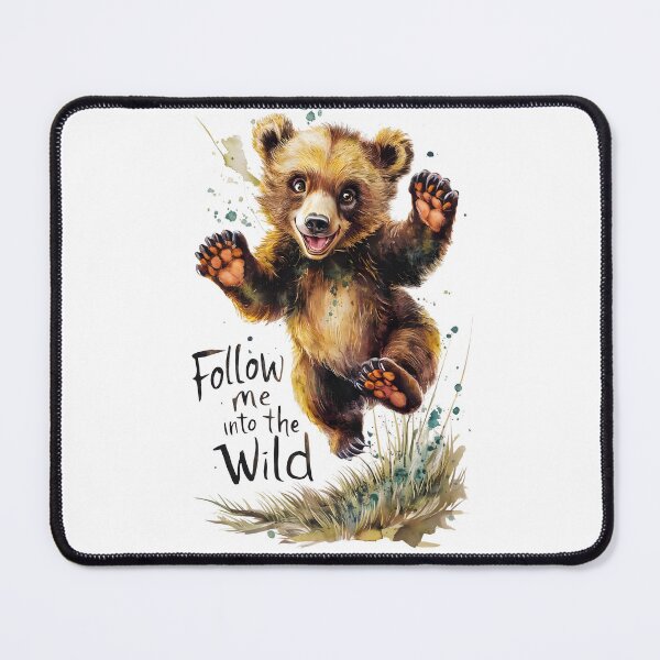 Item preview, Follow Me Into the Wild - Cute Bear Illustration designed and sold by Snifferius.