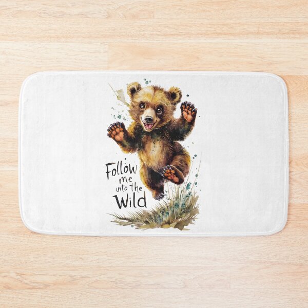 Item preview, Follow Me Into the Wild - Cute Bear Illustration designed and sold by Snifferius.