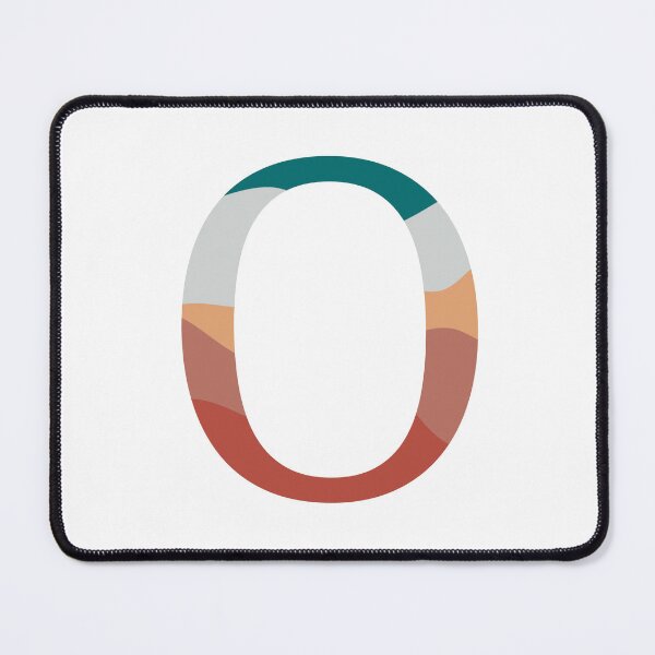 Item preview, O letter coral coloured wave initial sticker designed and sold by AmyJStickers.