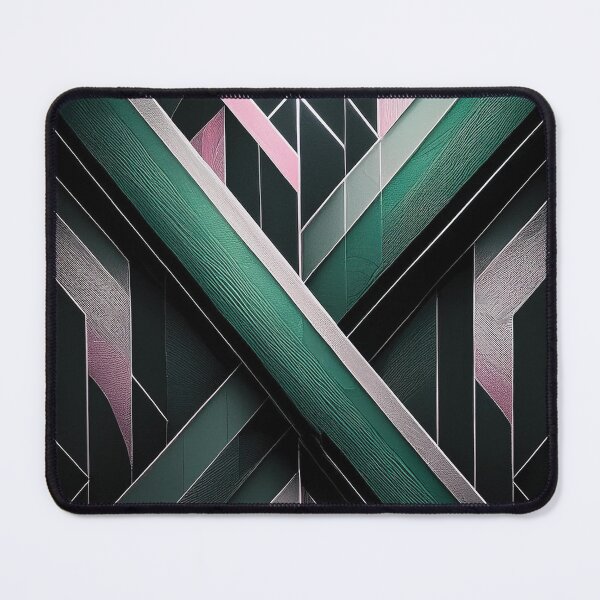 Item preview, Geometric Modern ABSTRACT linework, line art, black and green, intersecting shapes and lines, classy, diamond luxurious, architecture 5 designed and sold by navitalidesign.