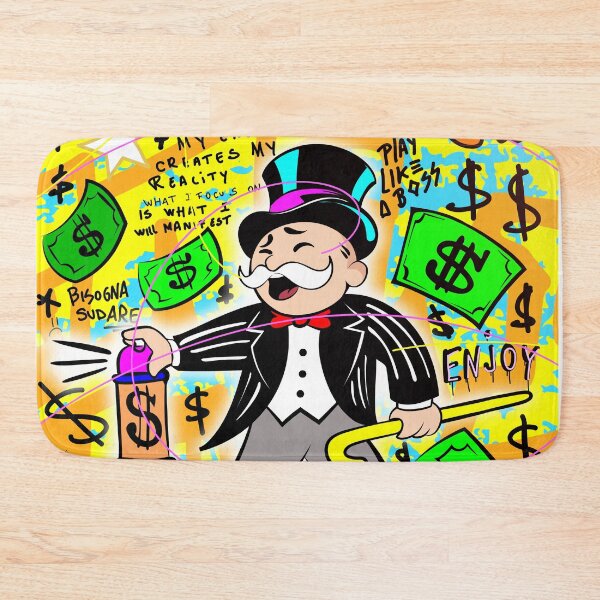 Item preview, Monopoly Man Money Rain. Spray Painting Dollars designed and sold by DonVivaldo.