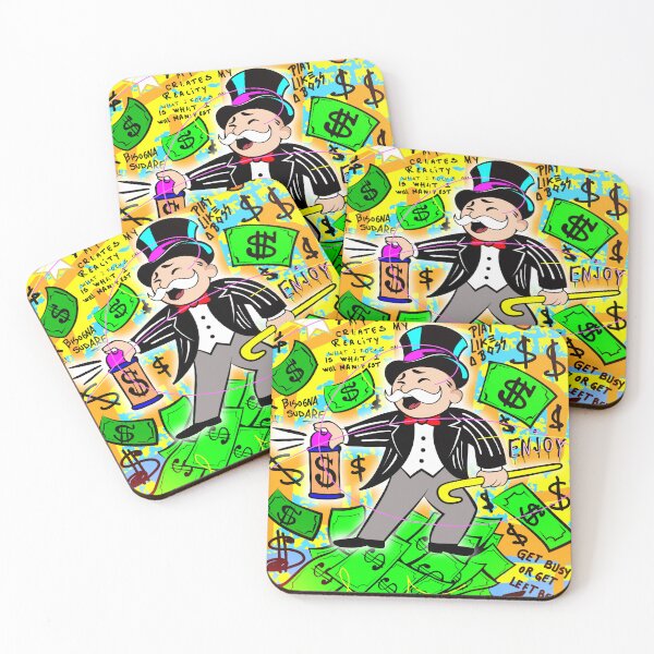 Item preview, Monopoly Man Money Rain. Spray Painting Dollars designed and sold by DonVivaldo.