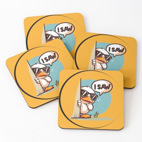Item preview, Spy Duck: 'I Saw' - Cute and Mysterious Duck Design designed and sold by Ali Doodles.