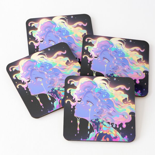 Item preview, Surreal Psychedelic Slime Anime Girl designed and sold by bubblegoth.