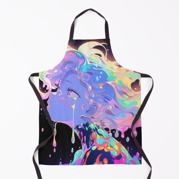 Item preview, Surreal Psychedelic Slime Anime Girl designed and sold by bubblegoth.