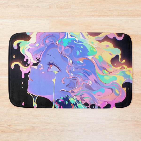 Item preview, Surreal Psychedelic Slime Anime Girl designed and sold by bubblegoth.