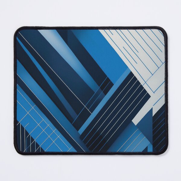 Item preview, Geometric Modern ABSTRACT linework, line art, black and blue, intersecting shapes and lines, classy, diamond luxurious, architecture designed and sold by navitalidesign.