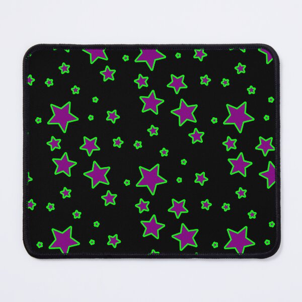 Item preview, Green Purple Star Pattern designed and sold by HoppRock.