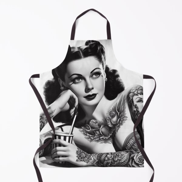 Item preview, Vintage Inked Woman designed and sold by PulpVintage.