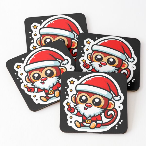 Item preview, Happy Santa Monkey designed and sold by BDLuck2021.