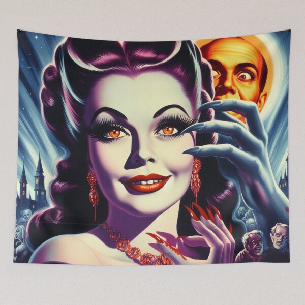 Item preview, Beauty Vampire Woman designed and sold by PulpVintage.