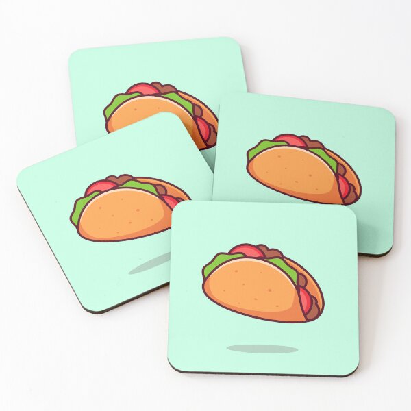 Item preview,  Floating Taco Cartoon Vector Icon Illustration designed and sold by hjian8219.