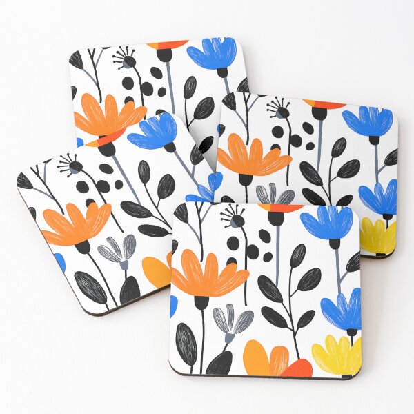 Item preview, Colorful Abstract Floral Pattern - Modern Flower Art designed and sold by Snifferius.