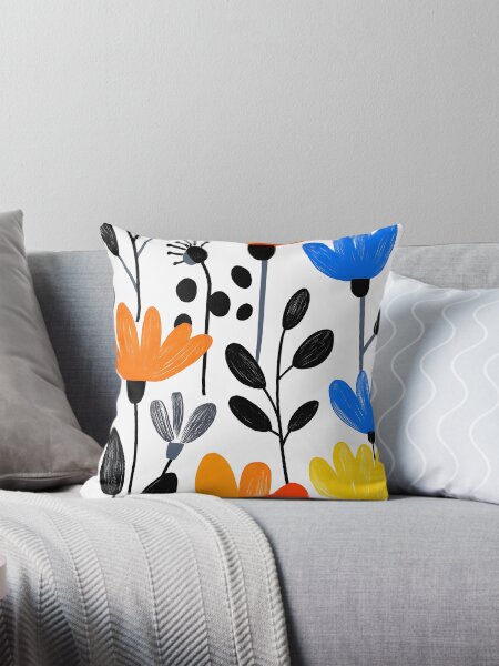 Item preview, Colorful Abstract Floral Pattern - Modern Flower Art designed and sold by Snifferius.