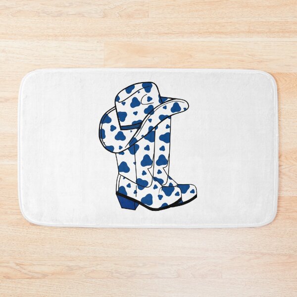Item preview, Blue Cow Spots Cowboy Boots designed and sold by Sartoris Art.