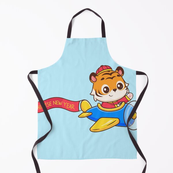 Item preview, Cute Chinese Tiger Riding Plane with Flag Cartoon Vector Icon Illustration designed and sold by hjian8219.