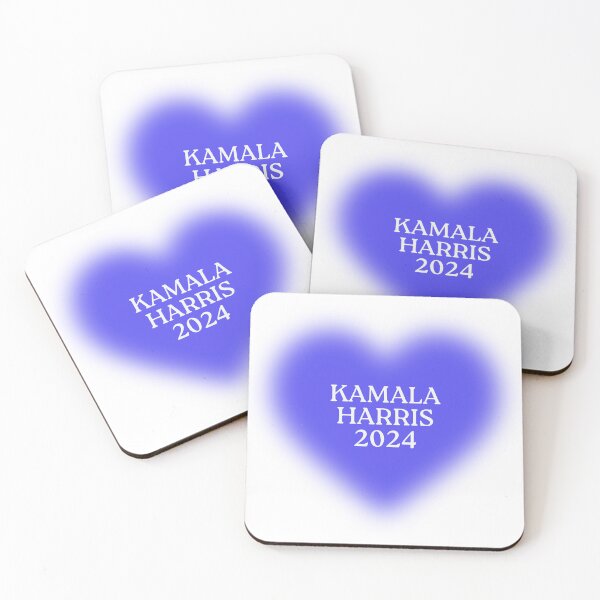 Item preview, Kamala Harris 2024 Blue Aura Heart designed and sold by amyshira7.