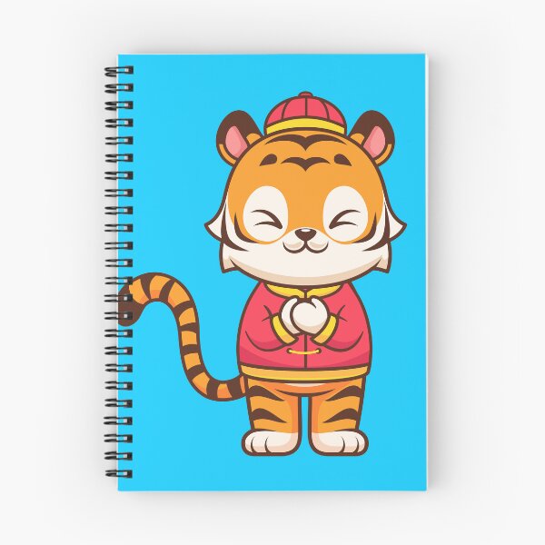 Item preview, Cute Chinese Tiger Greeting Cartoon Vector Icon Illustration designed and sold by hjian8219.