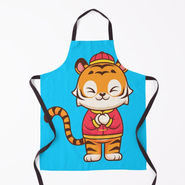 Item preview, Cute Chinese Tiger Greeting Cartoon Vector Icon Illustration designed and sold by hjian8219.