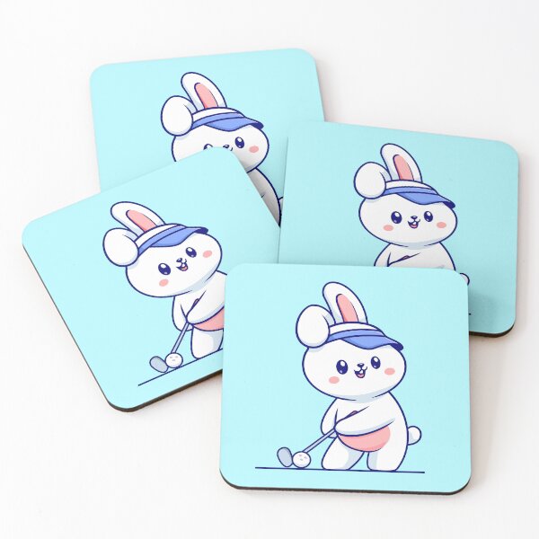 Item preview, Cute Rabbit Playing Golf Cartoon Vector Icon Illustration designed and sold by hjian8219.