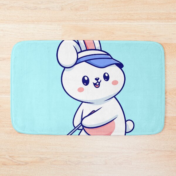 Item preview, Cute Rabbit Playing Golf Cartoon Vector Icon Illustration designed and sold by hjian8219.