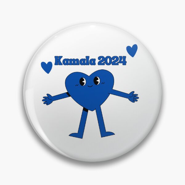 Item preview, Kamala Harris 2024 Blue Dancing Cute Heart designed and sold by amyshira7.