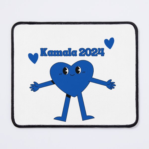 Item preview, Kamala Harris 2024 Blue Dancing Cute Heart designed and sold by amyshira7.
