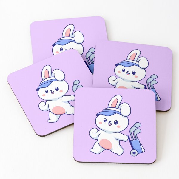 Item preview, Cute Rabbit Playing Golf Cartoon Vector Icon Illustration designed and sold by hjian8219.