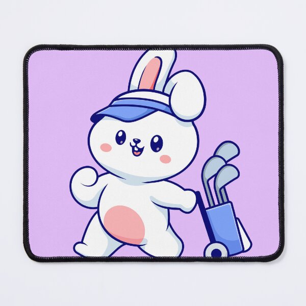 Item preview, Cute Rabbit Playing Golf Cartoon Vector Icon Illustration designed and sold by hjian8219.