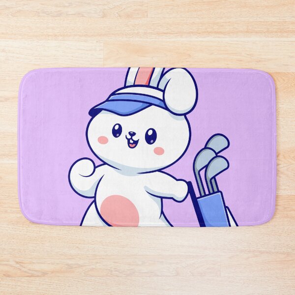 Item preview, Cute Rabbit Playing Golf Cartoon Vector Icon Illustration designed and sold by hjian8219.