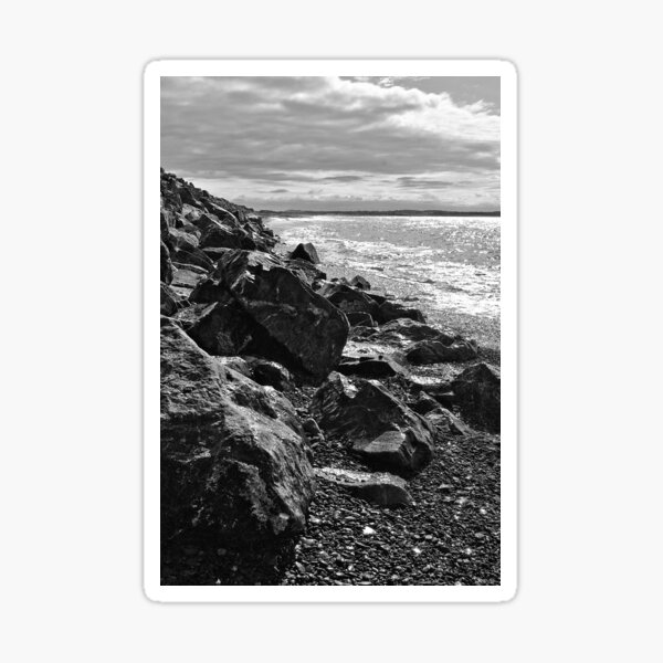 Item preview, Nova Scotia Canada Black And White Beach designed and sold by Sartoris Art.