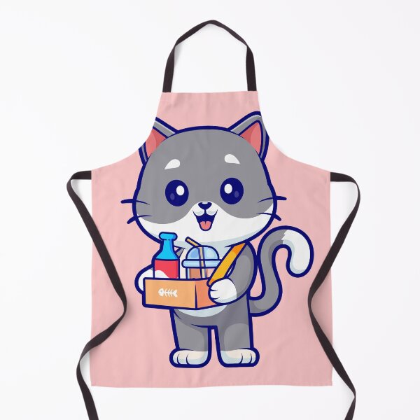 Item preview, Cute Cat Bringing Milk Tea Boba Juice Cartoon Vector Icon Illustration designed and sold by hjian8219.