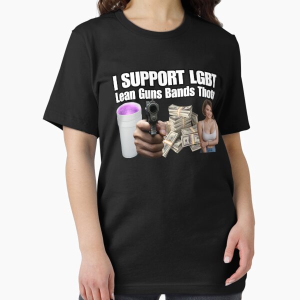 Item preview, I Support LGBT Lean Guns Bands Thots. Funny Acronym Parody Joke Offensive Humor designed and sold by SillyMerchant.