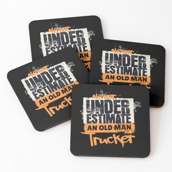 Item preview, Never Underestimate an Old Man Trucker designed and sold by markymaarty.