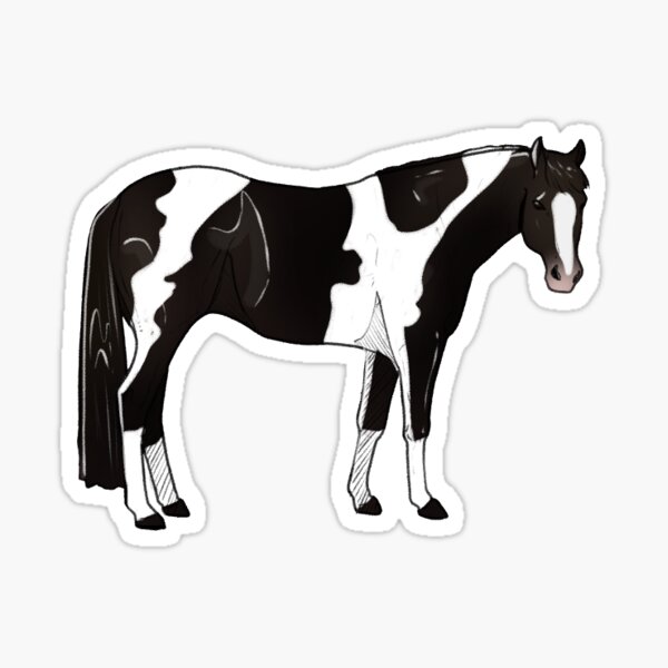 Item preview, Black Tobiano American Quarter Horse designed and sold by Kgerdoodles.
