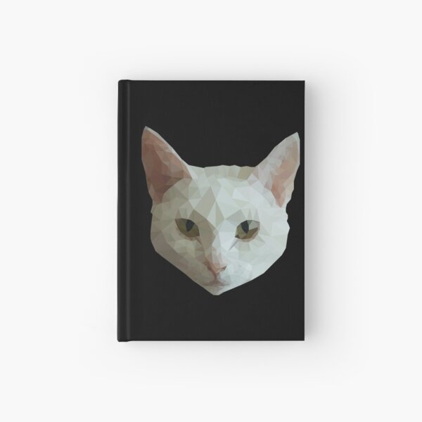 Low Poly Cat Hardcover Journal