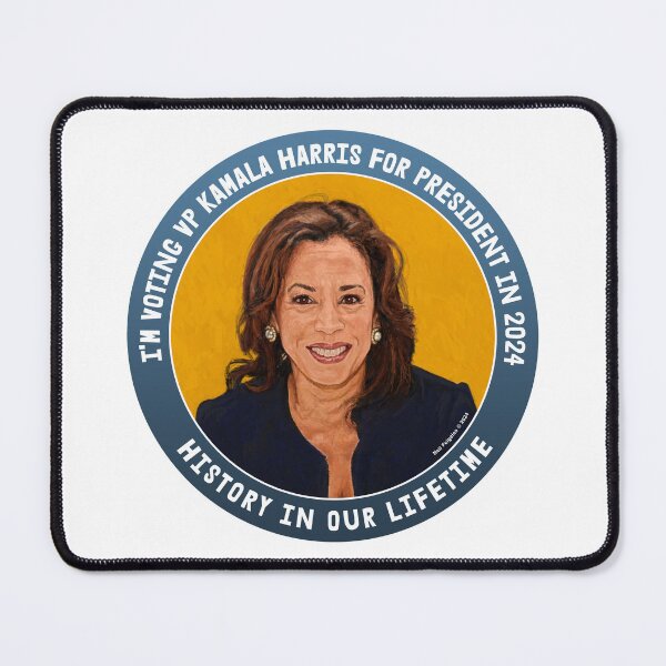 Item preview, I'm Voting VP Kamala Harris for President in 2024 Gradated Blue & White designed and sold by Neil Feigeles.