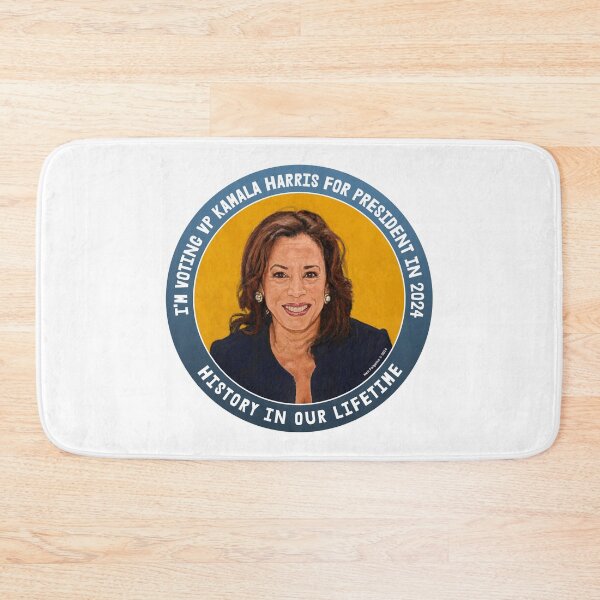 Item preview, I'm Voting VP Kamala Harris for President in 2024 Gradated Blue & White designed and sold by Neil Feigeles.