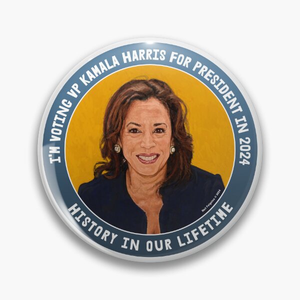 Item preview, I'm Voting VP Kamala Harris for President in 2024 Gradated Blue & White designed and sold by Neil Feigeles.
