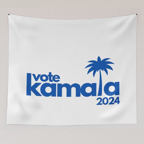 Item preview, Vote Kamala Harris Coconut Tree 2024 Blue designed and sold by amyshira7.