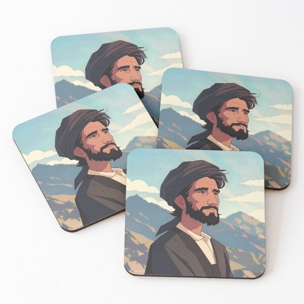 Item preview, Afghani man, portrait | Anime style designed and sold by ComicsFactory.