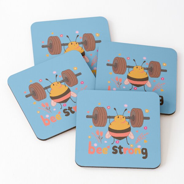 Item preview,  Bee Strong Cute Fitness Animal Cartoon designed and sold by NosandEdgy.