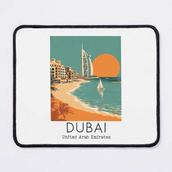Item preview, A Vintage Travel Illustration of Dubai - United Arab Emirates designed and sold by GoodOldVintage.